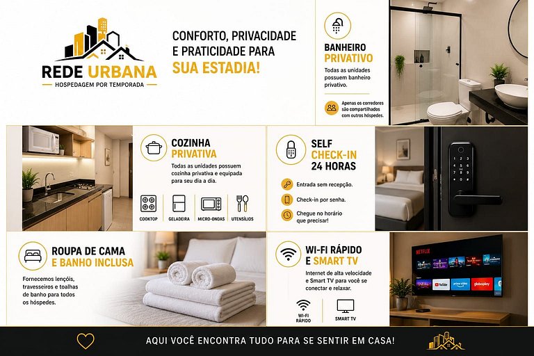 Loft 3 Frente ao Parque Ecológico até 2 Pessoas