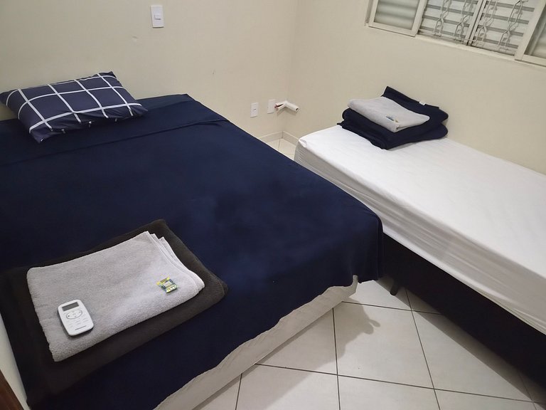 Casa com 2 quartos e ar-condicionado