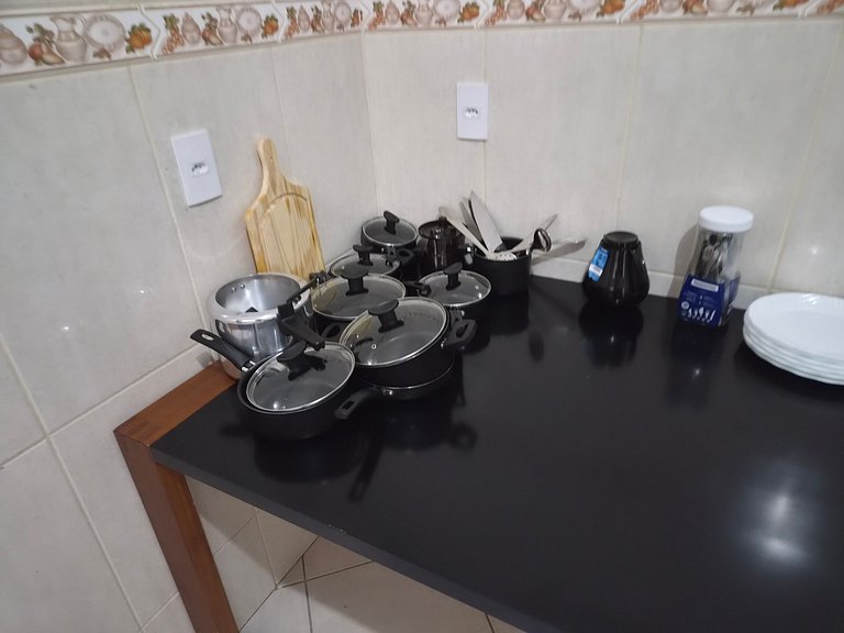 Casa com 2 quartos e ar-condicionado